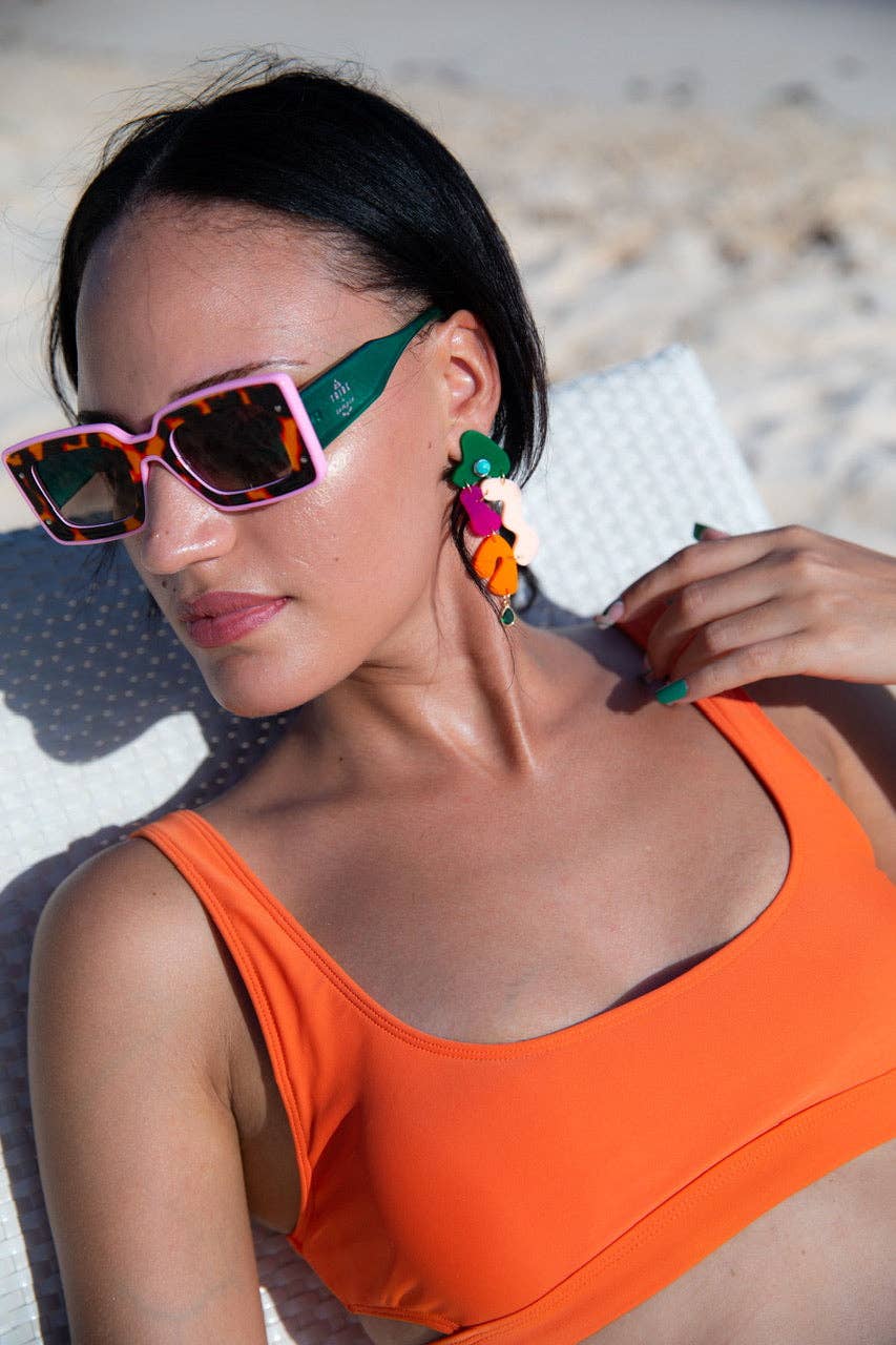 the pink print sunglasses